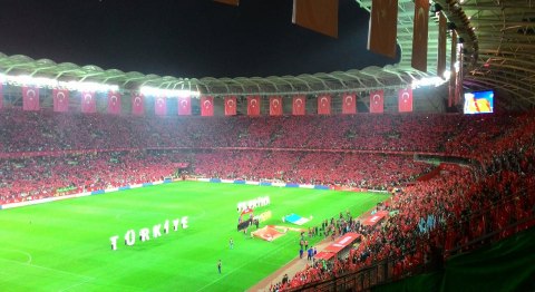 Турция - Украина в на стадиона в городе Конья